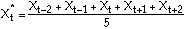 moving average formula